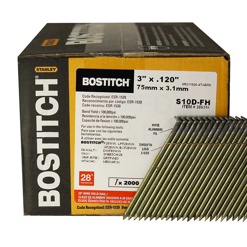 Bostitch Full Head, Diamond Point Nail S10D-FH For Sale at ASC