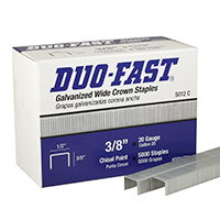 5012-C Duo-Fast 3/8" Galvanized Wide Crown Staple 5012C-5M