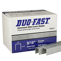 5018-C Duo-Fast 9/16" Galvanized Wide Crown Staple 5018C
